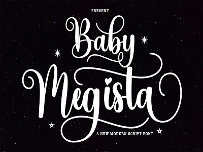 Baby Megista design font font design handwritten happy spring happy sammer illustration logo script script font ui