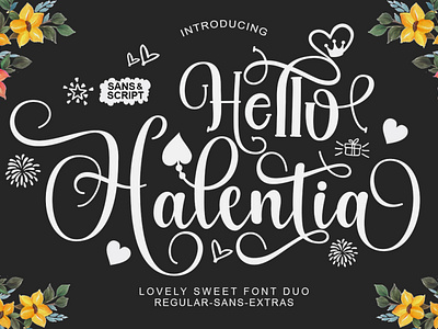 Hello Halentia branding elegant fonts font font design handwritten happy new years lovely fonts modern lovely fonts script script best fonts script font valentine fonts