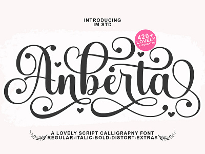 Anberta alternates fonts calligraphy elegant font font font design handwritten happy spring happy sammer illustration logo modern fonts monogram fonts script script font silhoueete fonts spring fonts valentine font