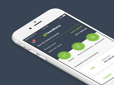 Paraná Banco | App Investidor design interface mobile ui ux
