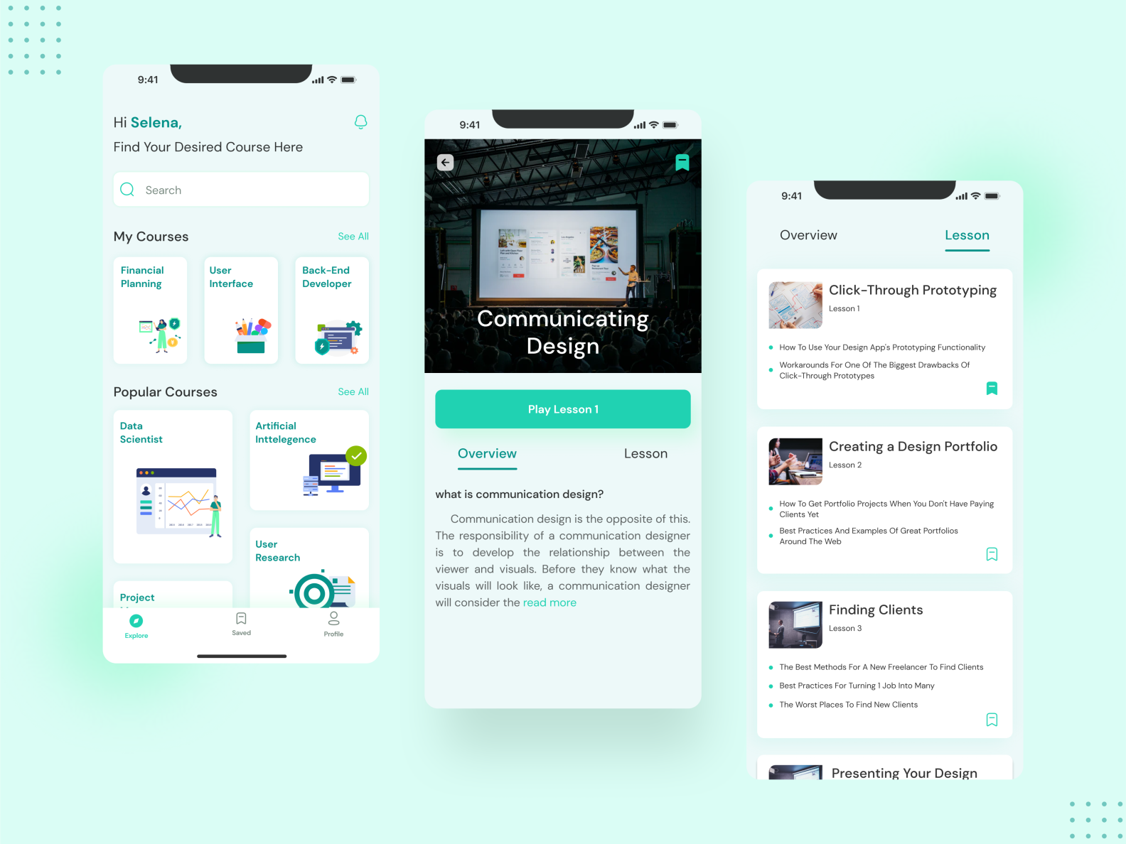 #Exploration - Online learning app by Intan on Dribbble