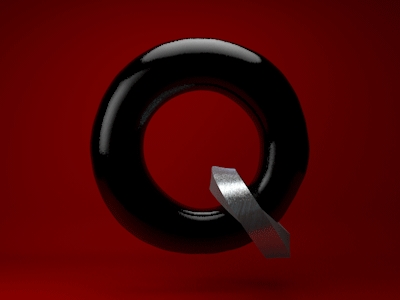 36 days of type 35daysoftype 36days q c4d letters