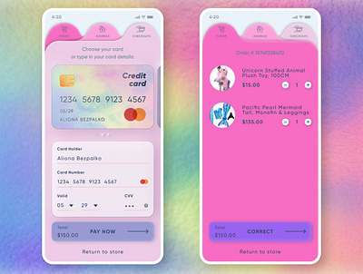 Credit Card Checkout dailyui dailyui002 design ui uidesign uiux