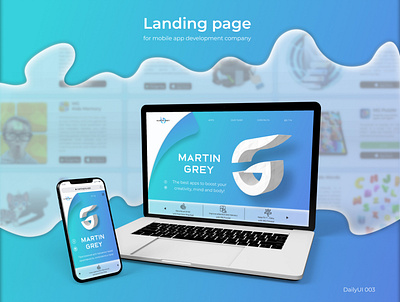 Landing page dailyui dailyui 003 landing landing page landingpagedesign ui