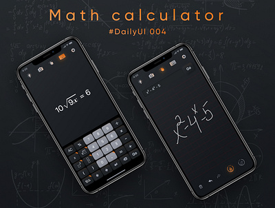 Math calculator. DailyUI 004 calculator calculator design calculator ui dailyui dailyui004 ui