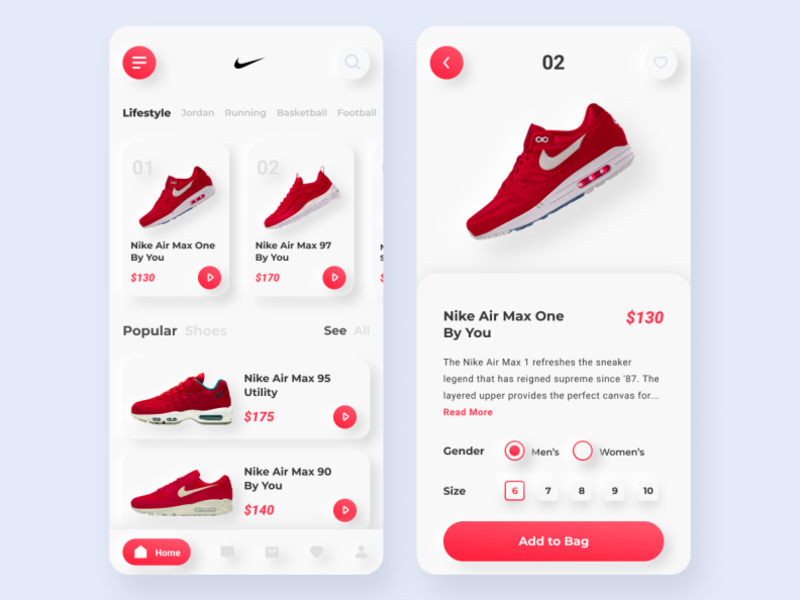 Shoes App by Irfan Fanen on Dribbble