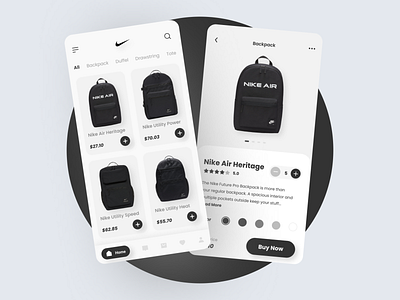 Bag store app design flatdesign mobile app mobile design mobile ui ui