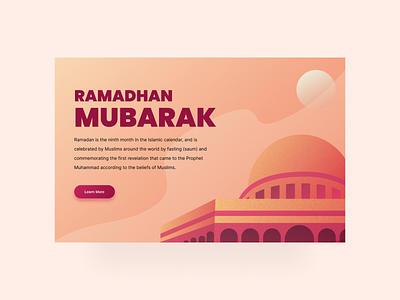 Ramadhan Web App app branding clean design flatdesign illustration minimalist mosque muslim ramadhan ui ux web app