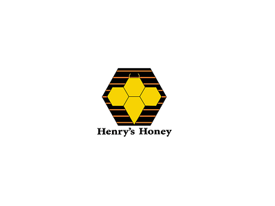 Henry's Honey branding design flat illustration illustrator logo vector