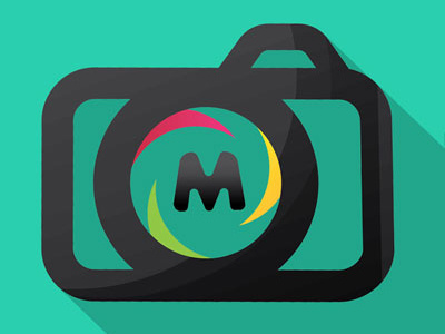 Logo of manophotos camera icon icon logo photography photos