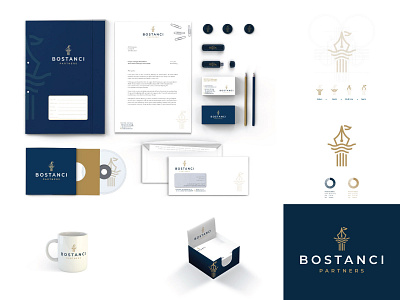 Bostancı Partners Logo // Kurumsal Kimlik Tasarımı brand branding design identity illustrator logo vector