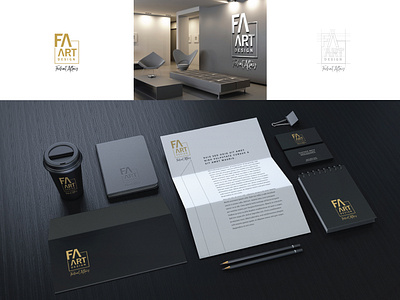 Fa Art Design Logo & Branding Identity Design architect brand branding design identity illustrator logo