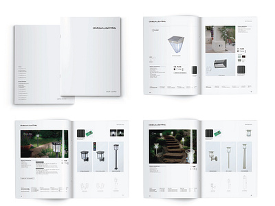 Omega Lighting Catalog Design branding catalog catalog design design identity illustrator indesign