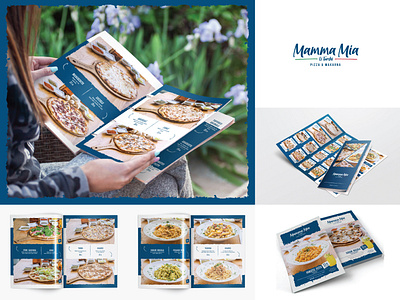 Mamma Mia Li Turchi Pizza & Makarna brand branding catalog design design flyer identity illustrator indesign logo menu menu design