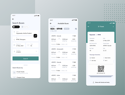 Bus Booking Mobile App ios app ios app design uidesign uxdesign