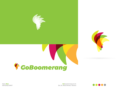 GoBoomerang Branding adobe adobe illustrator adobe photoshop branding and identity branding concept design illustration logo design minimal