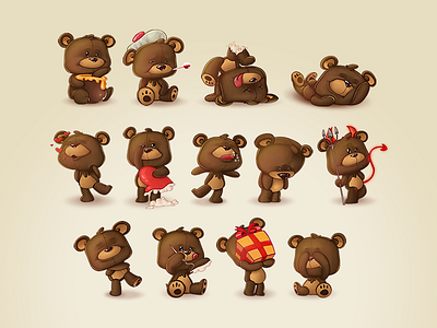 Teddy Bears Stickers