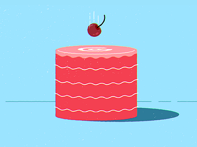 Flat Cake blue cake explainer flat red video
