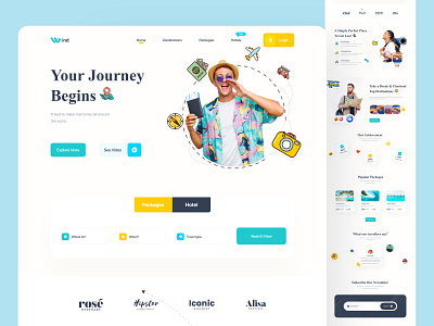 Wind - Travel Landing Page Design