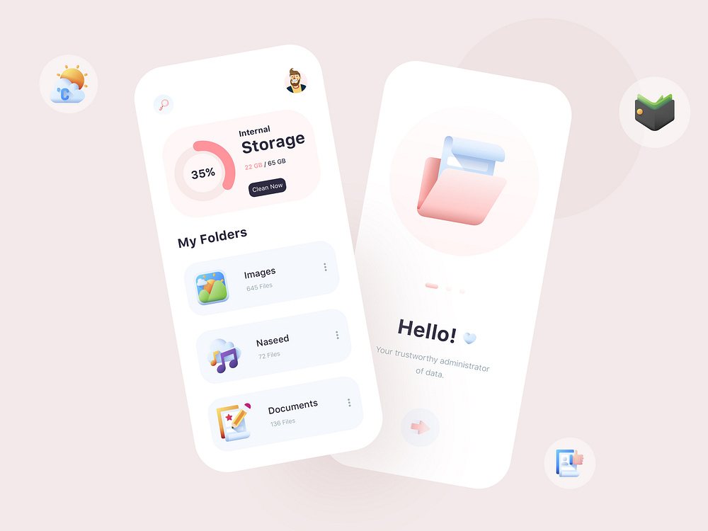File Manager App Design by Muhammad Shofiuddoula on Dribbble