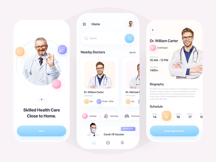 Medical Mobile App 💊 by Muhammad Shofiuddoula on Dribbble