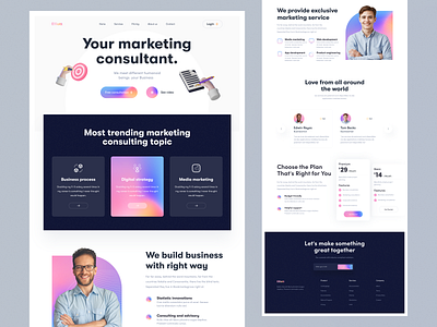 Marketing agency landing page agency creative agency design inspiration landing landingpage marketing marketinglanding marketingweb marketingwebsite ui ui design uidesign uiux ux design web website