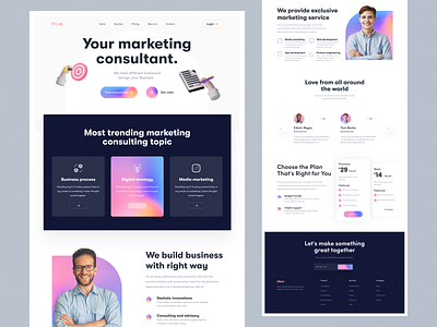 Marketing agency landing page