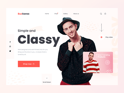 Clothing web concept