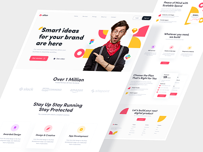 Creative agency landing page agency landing page agency web agency website app design creative agency design design agency design agency website inspiration landing landing page marketing agency ui design uidesign uiux web website