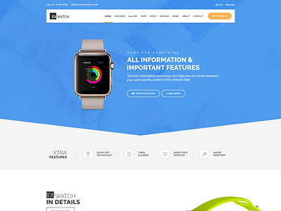 Ex Watch - Single Product Ecommerce Shopify Theme By Masstechnologist 