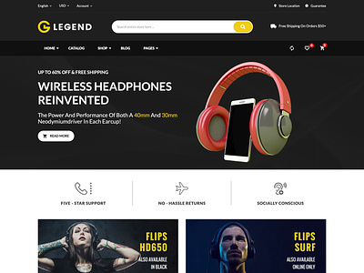 Legend - Multipurpose Electronics & Digital Shopify Theme