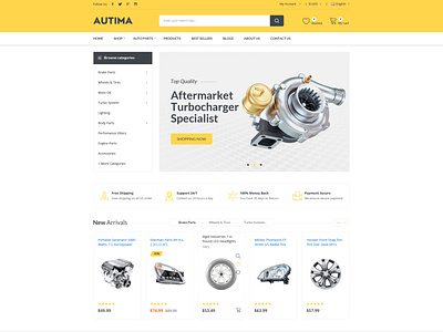 Autima - Car Accessories, Auto Parts Shopify Theme