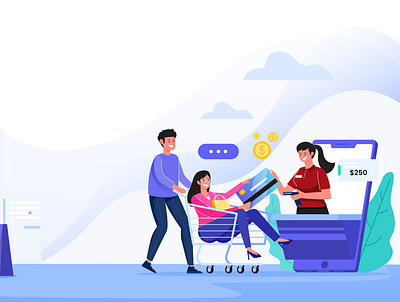 online payment at the online store concept flat flat design flat design flat illustration flat illustrations flat illustrator flatdesign flatdesigns flatillustration online payment online payroll services online shop online shopping online store vector vector art vector illustration vectorart vectors