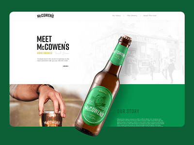 McCowen's Beer - website branding design ui web website