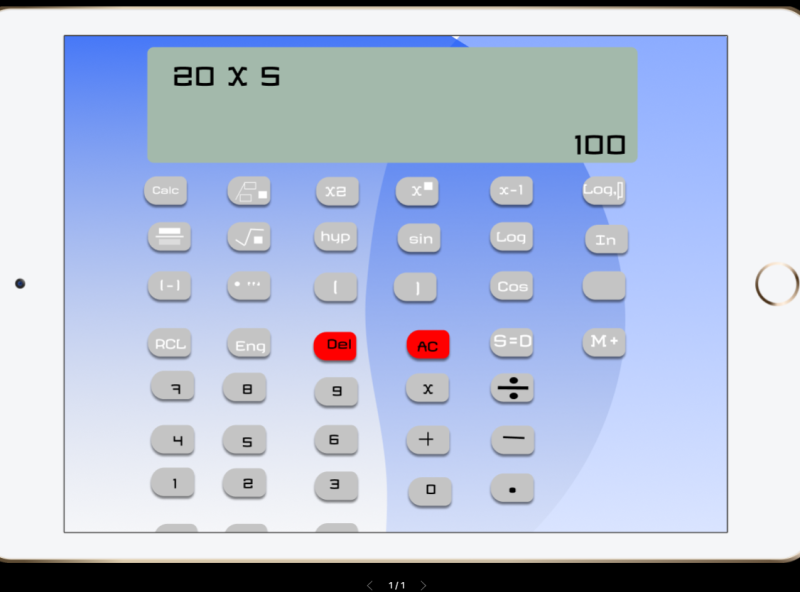 Realistic calculator app by Sabi Ntim on Dribbble