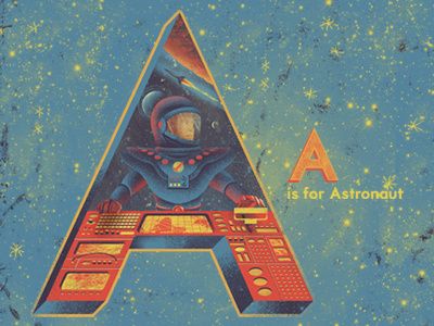 A is for Astronaut a alphabet astronaut howdymates space alphabet