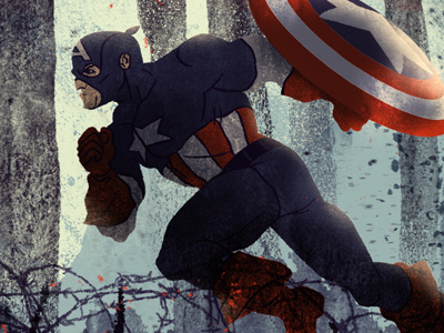 Captain America Movie Poster illustration movie poster captain america