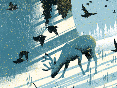 New Winter Print illustration screenprint howdy mates