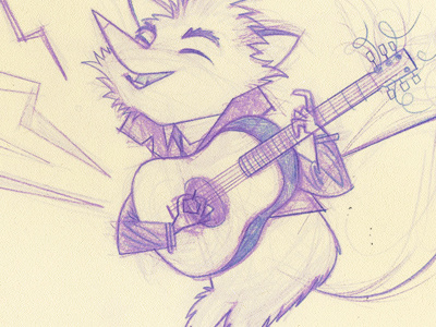 Rockin' Fox fox guitar