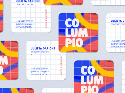 Columpio branding card illustration logo