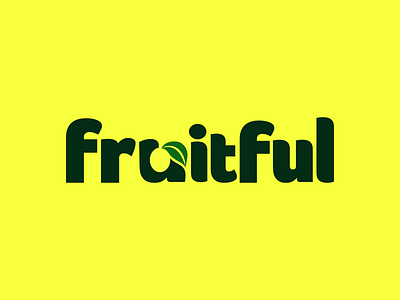 Fruitful branding fruit fruitful logo logodesign typography