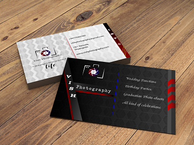 Vish photography adobeillustator adobephotoshop business card business cards businesscarddesign custom design fiverr illustration minimal
