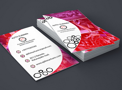 Machanic adobeillustator adobephotoshop business card business cards businesscarddesign custom design fiverr illustration minimal