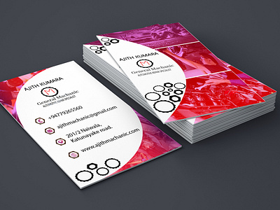 Machanic adobeillustator adobephotoshop business card business cards businesscarddesign custom design fiverr illustration minimal