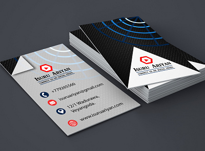 Isuru Ariyan adobeillustator adobephotoshop business card business cards businesscarddesign custom design fiverr graphic graphicdesign graphicdesigner illustration logo logo design logodesign minimal