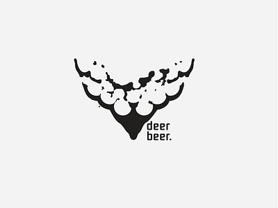 Deer Beer branding design logo