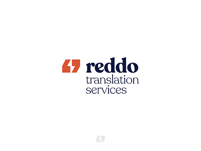 Reddo Translation Services branding company design logo symbol translation