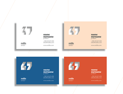 Reddo Business Cards branding identity stationery