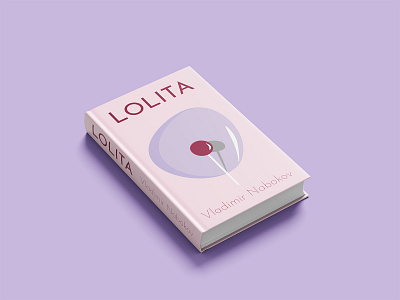 Lolita Book Cover art book cover book cover design design design art digital illustration illustrator minimal poster typography vector