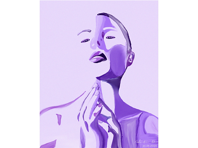 Violetta acrylic art design fashion illustration gouache illustration watercolor